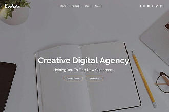 Тема Ember - Digital Marketing Agency WordPress Theme