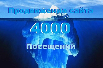 Продвижение сайта 4000 посещений