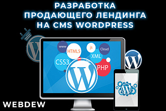 Разработка продающего лендинга на CMS Wordpress