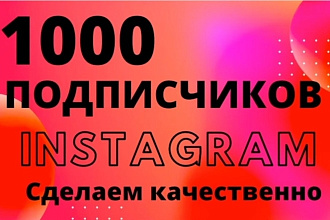 1000 русскоязычных инстаграмм подписчиков