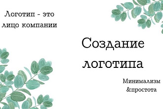 Создам логотип в минималистичном стиле