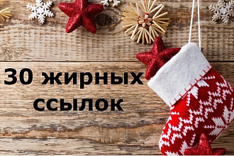 30 жирных ссылок с трастовых сайтов. Общий ИКС 140к. Ручной прогон