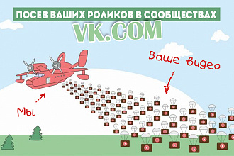 Посев видео в 2000 группах ВК