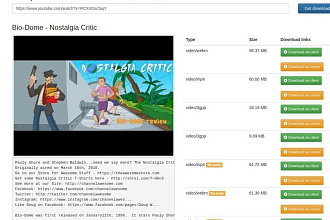 Скрипт загрузки видео с YouTube для Вашего сайта