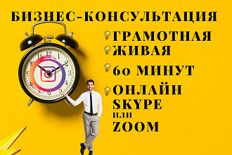 Индивидуальная бизнес - консультация онлайн, 60 минут