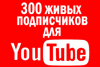 300 подписчиков на YouTube канал
