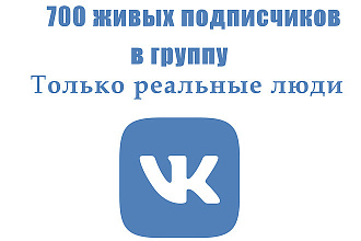 700 новых подписчиков на вашу группу в вк