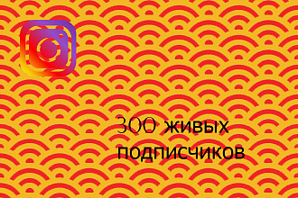 300 живых подписчиков