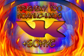 Привлеку 100 подписчиков в ВКонтакте