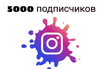 5000 подписчиков в инстаграмме