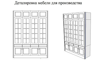 Мебельные чертежи, деталировка мебели