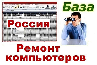 База предприятий РФ занимающихся ремонтом компьютеров