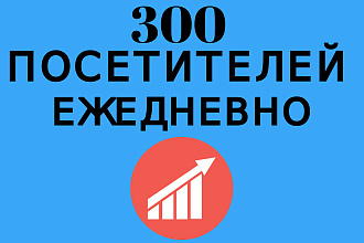 300 посетителей на Ваш сайт ежедневно в течение месяца