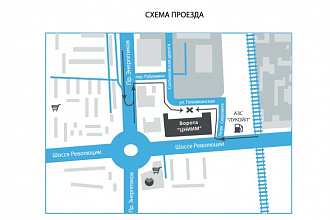 Красивая карта, схема проезда