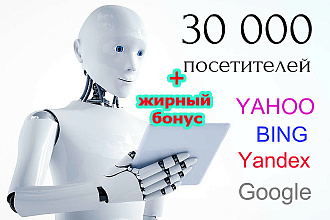 Интернет трафик 30 тыс из поисковиков + бонус 10 тыс посещений