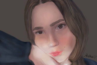 Нарисую цифровой портрет по фотографии, на графическом планшете