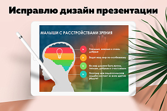 Исправлю дизайн презентации