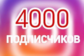 4000 подписчиков Instagram