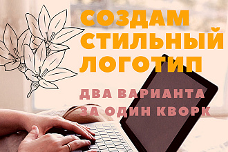 Создам именно ТВОЙ логотип . Два варианта за один услуга