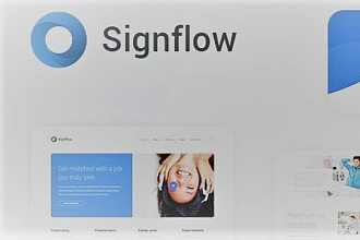Готовый шаблон Signflow V1.0 - Tech and startup template