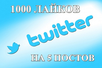 1000 лайков в Twitter
