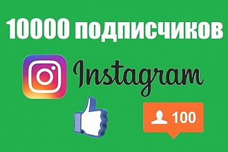 Подписчики инстаграм 10000