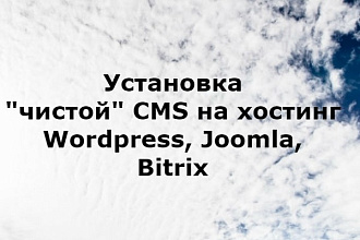 Установка чистой CMS на хостинг
