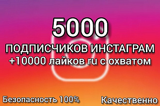 5000 подписчиков в Инстаграм со всего Мира, с аватарками