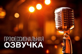 Профессиональная дикторская озвучка текста