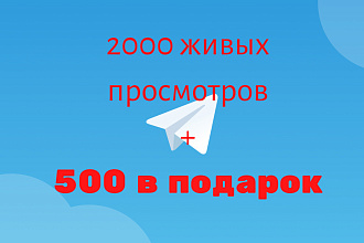 2000 просмотров и подарок