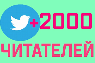 2000 читателей в Twitter
