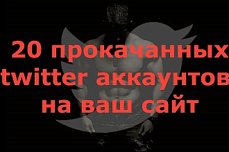 20 ссылок на сайт из прокачанных твиттер аккаунтов