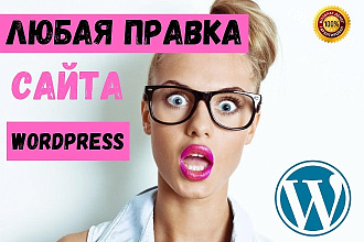 Любая правка сайта на WordPress