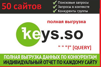 Полный анализ конкурентов по keys. so Бонусы, точная частотность