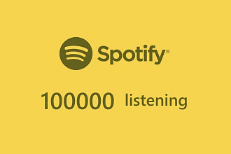 100 000 прослушиваний Spotify listening Spotify, streams Spotify