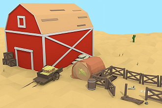 Сделаю 3D Модель в разном стиле. Хорошо получаются модели Low-Poly