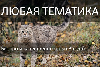 Создам презентацию на интересующую вас тему
