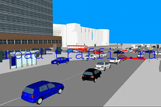 Сделаю 3D моделирование дорожного движения