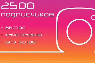 Привлеку 2500 подписчиков в Инстаграм. Быстро и качественно + бонус