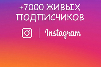 Добавлю 7000 новых подписчиков на ваш Instagram-аккаунт