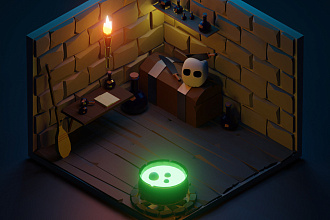 3D low poly креативы