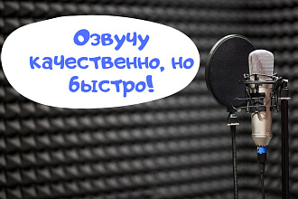 Озвучка презентаций мужским голосом