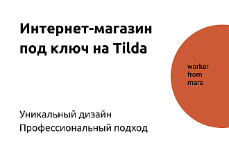 Создание интернет-магазина под ключ на Tilda