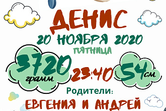 Создам для вас замечательный подарок для новорождённых