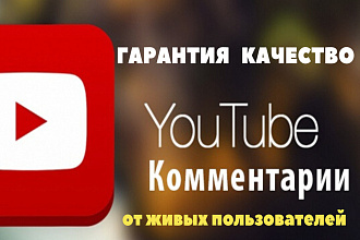 30 комментариев от живых пользователей на ваше видео на YouTube