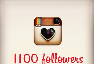 1100 подписчиков в Instagram
