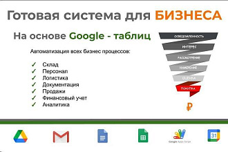 Бизнес система на базе Google - таблиц