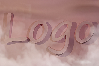 3D logo. Объемный логотип в любом стиле