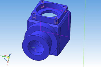 3D модель, машиностроение. Начертательная геометрия