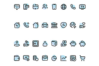 Stroke иконки для сайта или приложения SVG